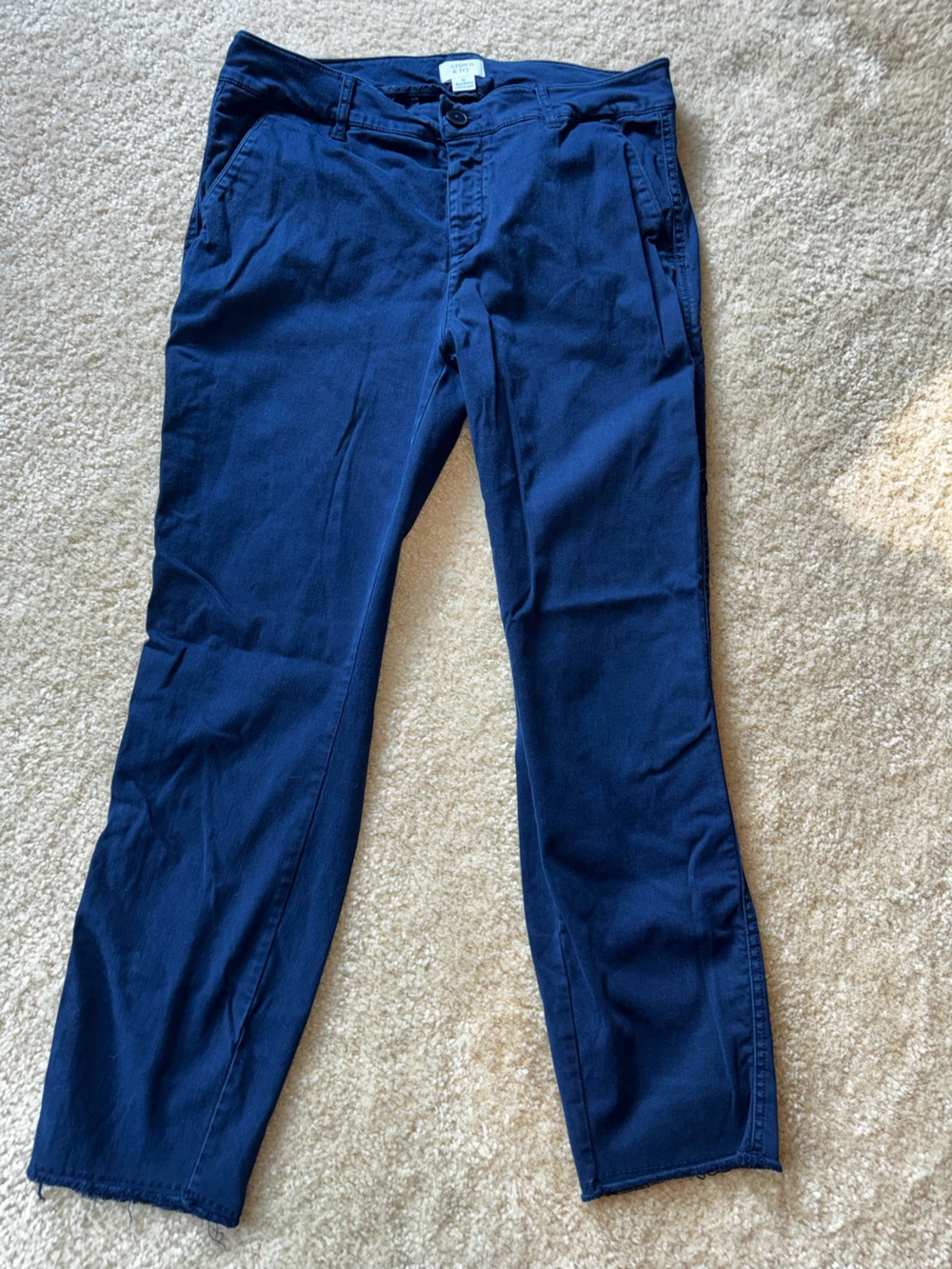 Crown & Ivy Charlotte Navy Chino Style Pants